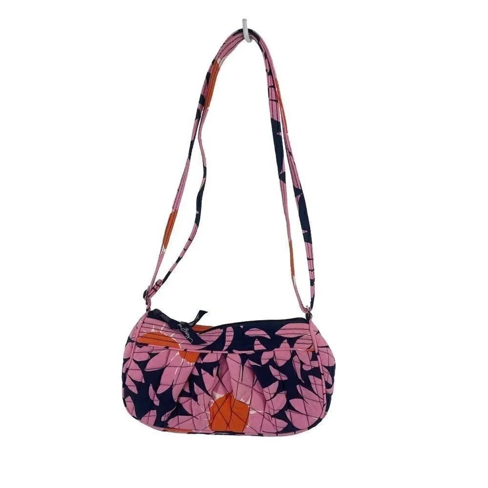 Vera Bradley Women's Shoulder Bag Loves Me Purse Mini Floral Quilted Pink